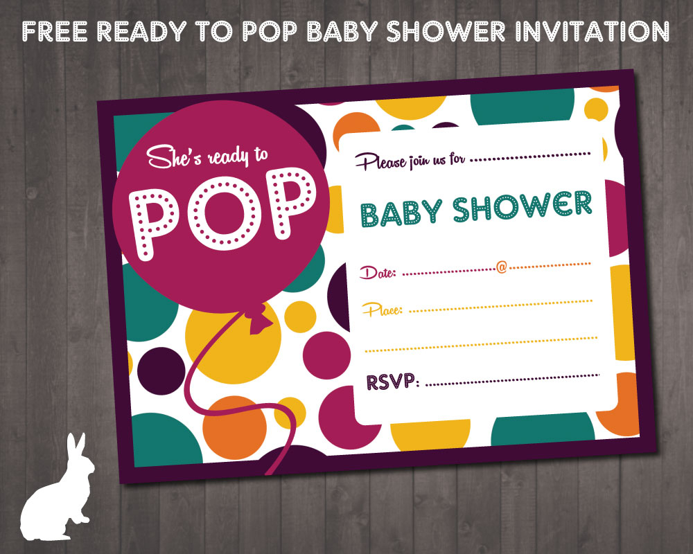 Free Ready To Pop Ba Shower Invitation Free Party Invitations intended for proportions 1000 X 800
