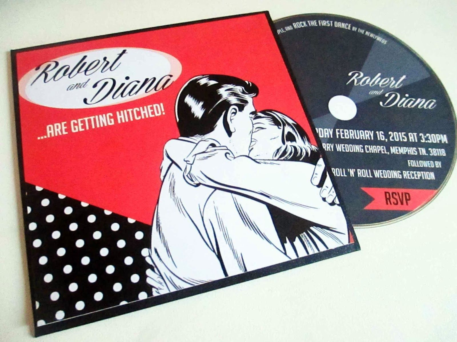 Free Rockabilly Wedding Invitation Templates Google Search For intended for size 1600 X 1200