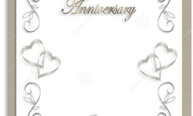 Free Silver Wedding Anniversary Invitations Templates Templates inside proportions 1017 X 1317