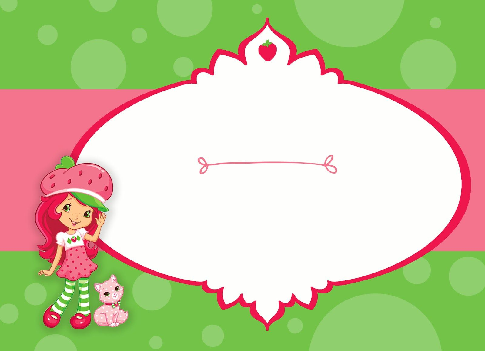 Free Strawberry Shortcake Birthday Party Printable Invitation regarding size 1600 X 1159