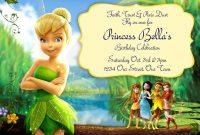 Free Tinkerbell Birthday Invitation Templates Birthdays in sizing 1500 X 1000