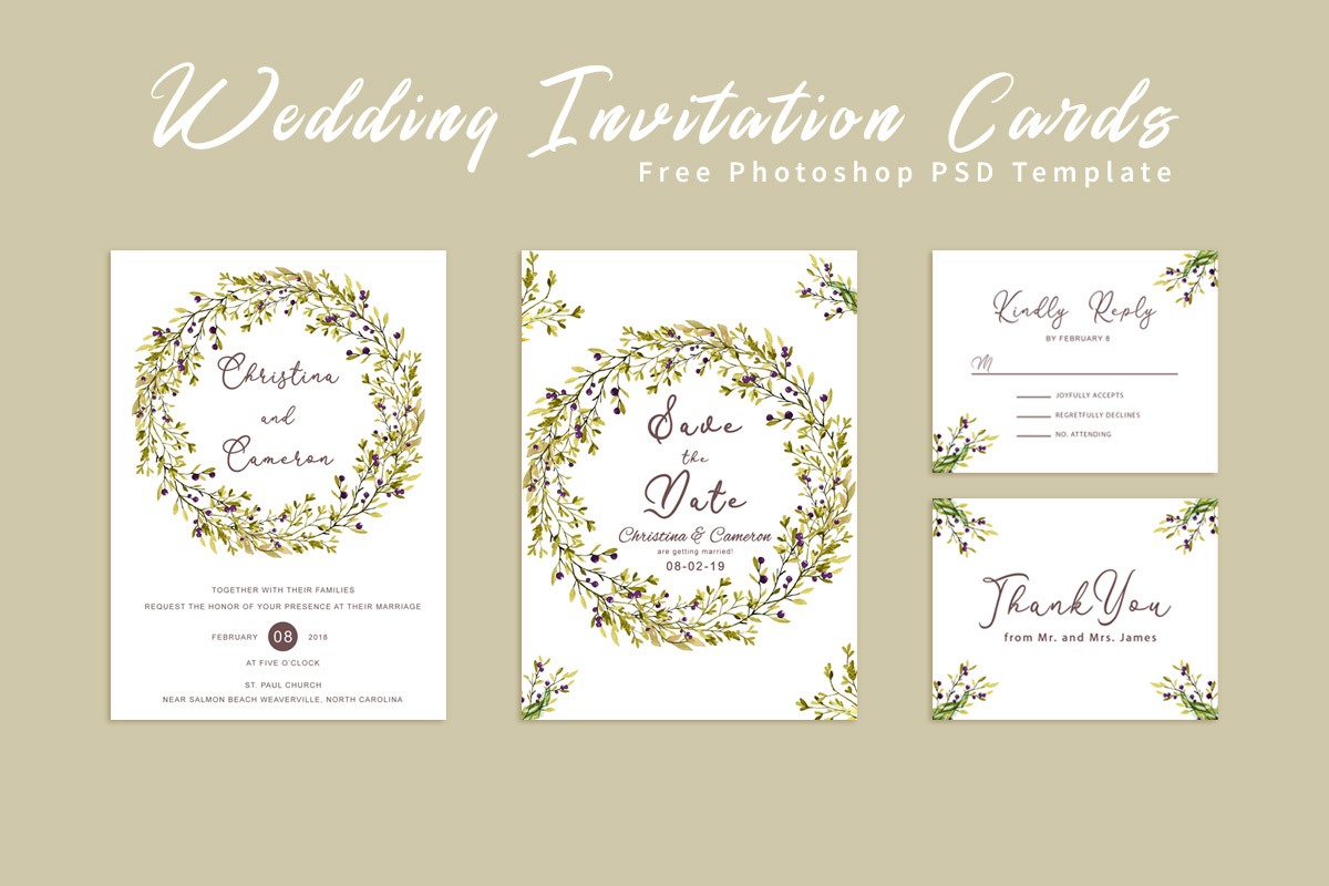 Free Wedding Invitation Card Template Creativetacos for measurements 1200 X 800