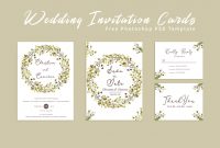 Free Wedding Invitation Card Template Creativetacos intended for dimensions 1200 X 800