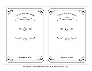 Free Wedding Invitation Printable Templates Free Printable Wedding regarding proportions 3300 X 2550