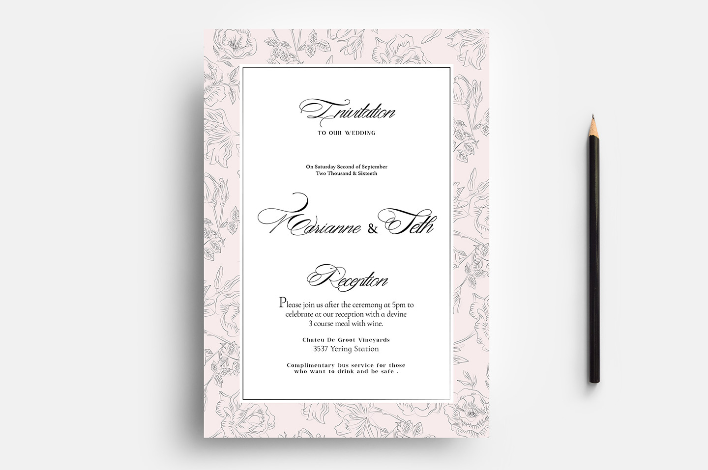 Free Wedding Stationery Templates For Photoshop Illustrator pertaining to sizing 1440 X 957