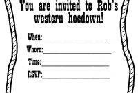 Free Western Invitation Templates You Can Make These Lasso within size 1067 X 1600