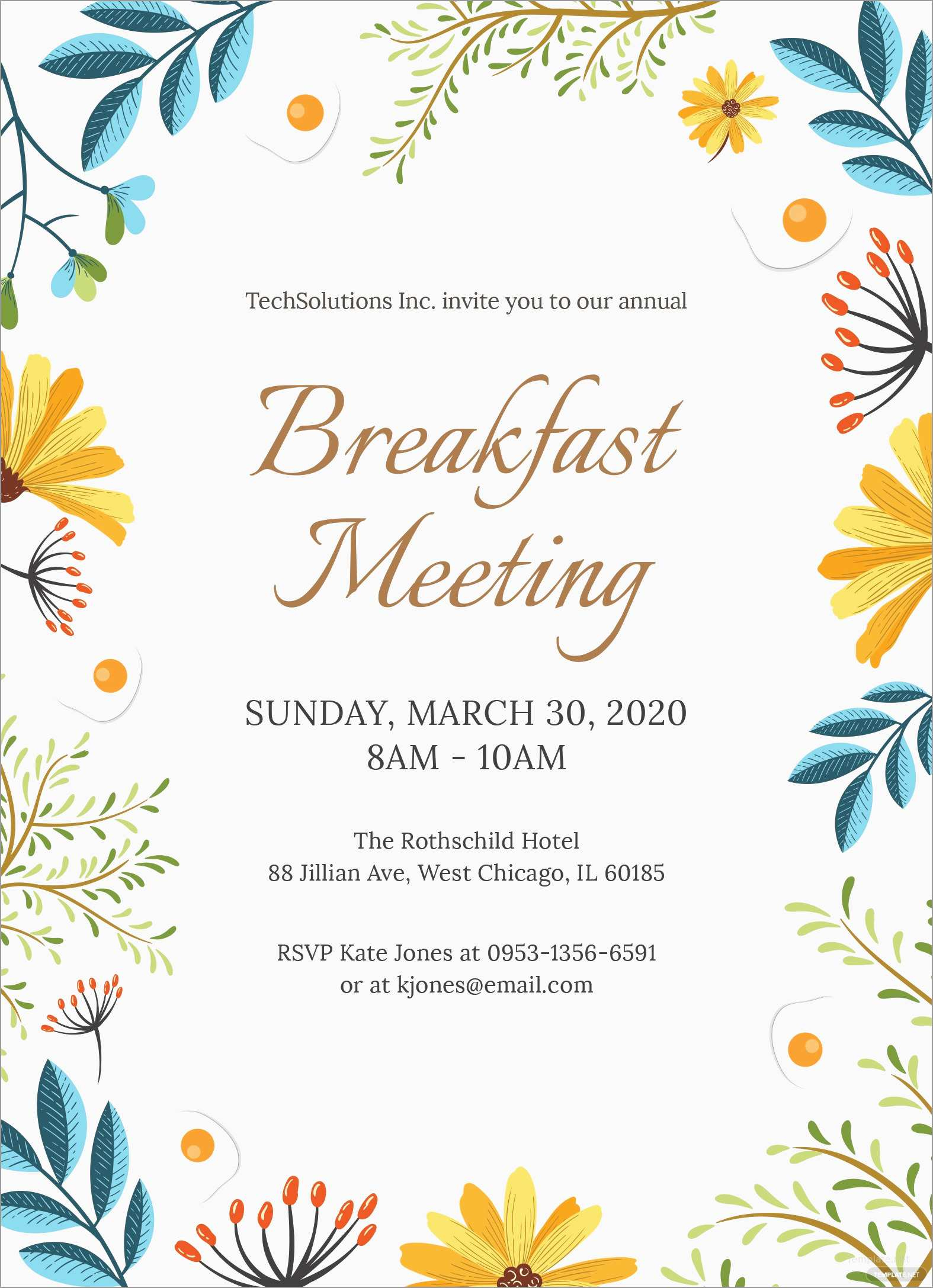 Fresh Free Breakfast At Tiffanys Invitation Template Best Of Template with size 1575 X 2175