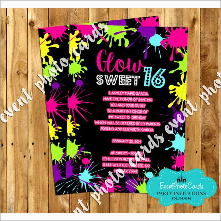 Fresh Neon Party Invitations Templates Free Best Of Template with proportions 900 X 900