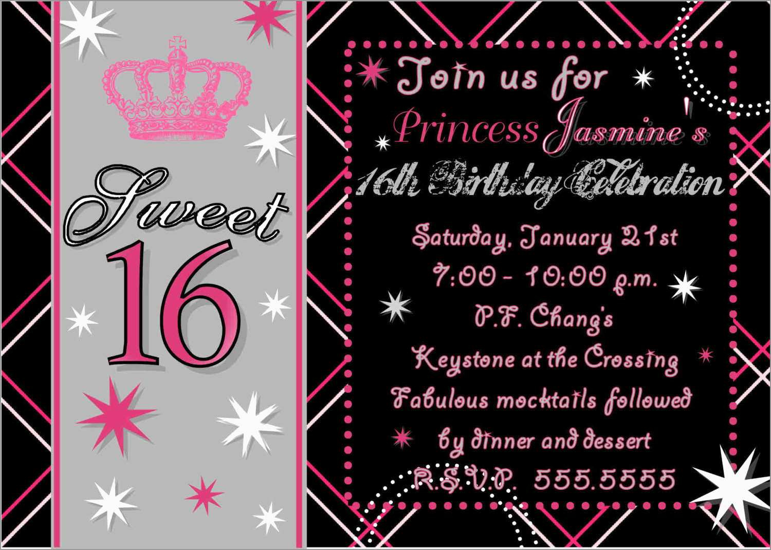 Fresh Sweet 16 Invitations Templates Free Best Of Template with measurements 1500 X 1071