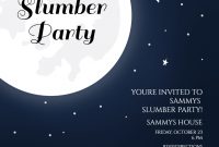 Full Moon Sleepover Party Invitation Template Free In 2019 within dimensions 1002 X 1002