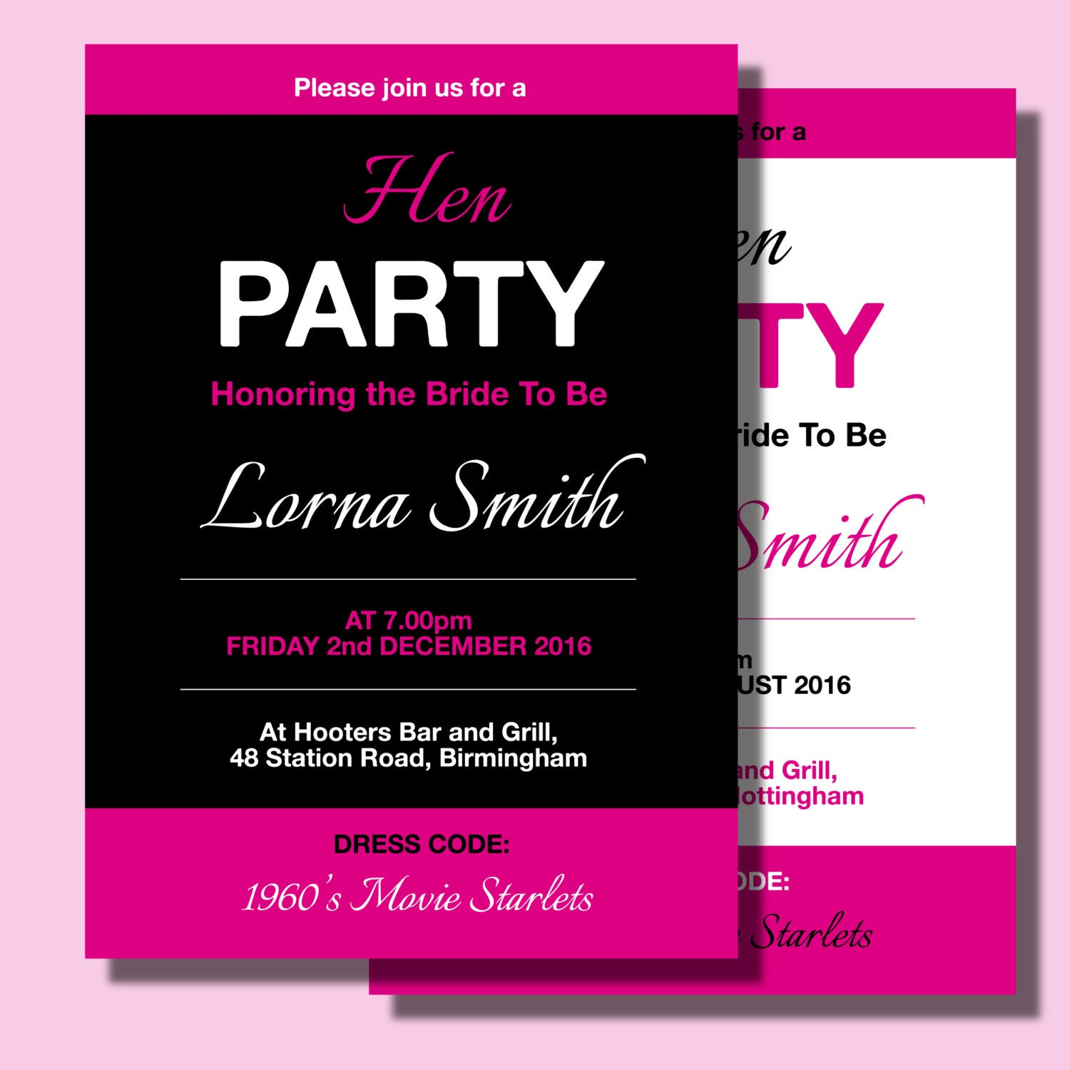 Fully Editable Hen Party Invitation Template Printable Hen Etsy pertaining to size 1500 X 1500