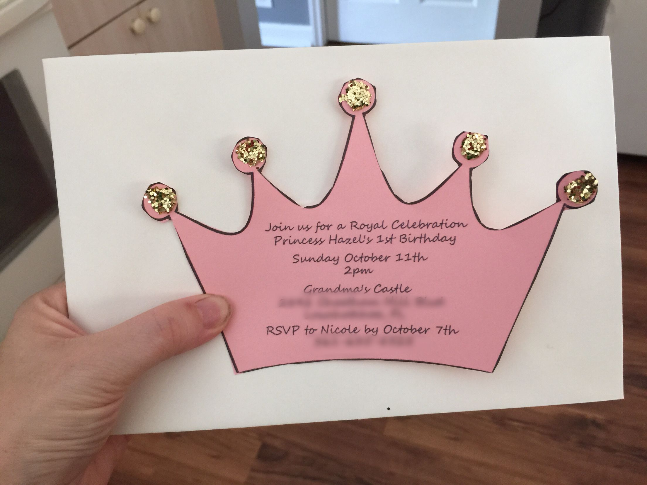 Fun And Cheap Diy Invitation For A Princess Birthdayba Shower pertaining to dimensions 2208 X 1656