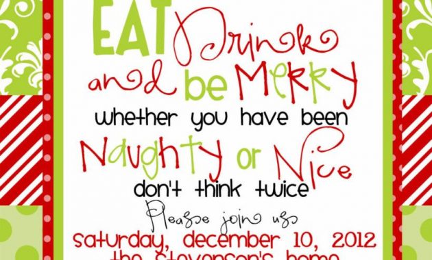 Funny Christmas Party Invitations Wording Christmas Party inside sizing 820 X 1148