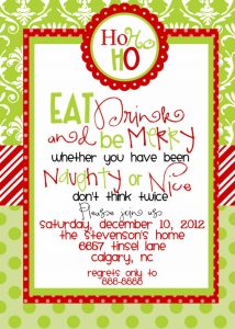 Funny Christmas Party Invitations Wording Christmas Party regarding proportions 820 X 1148