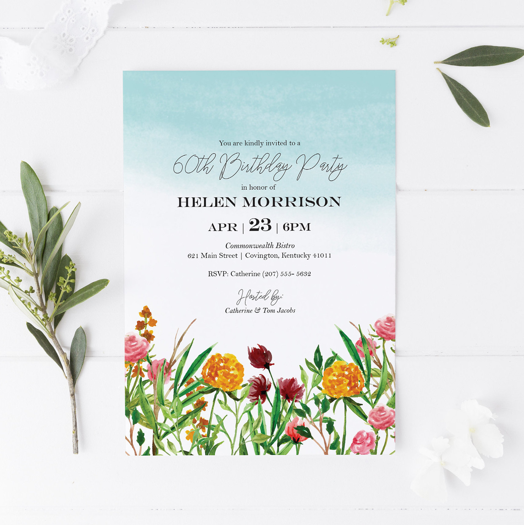 Garden Party Invitation Template Editable Birthday Or Etsy with regard to proportions 1714 X 1716