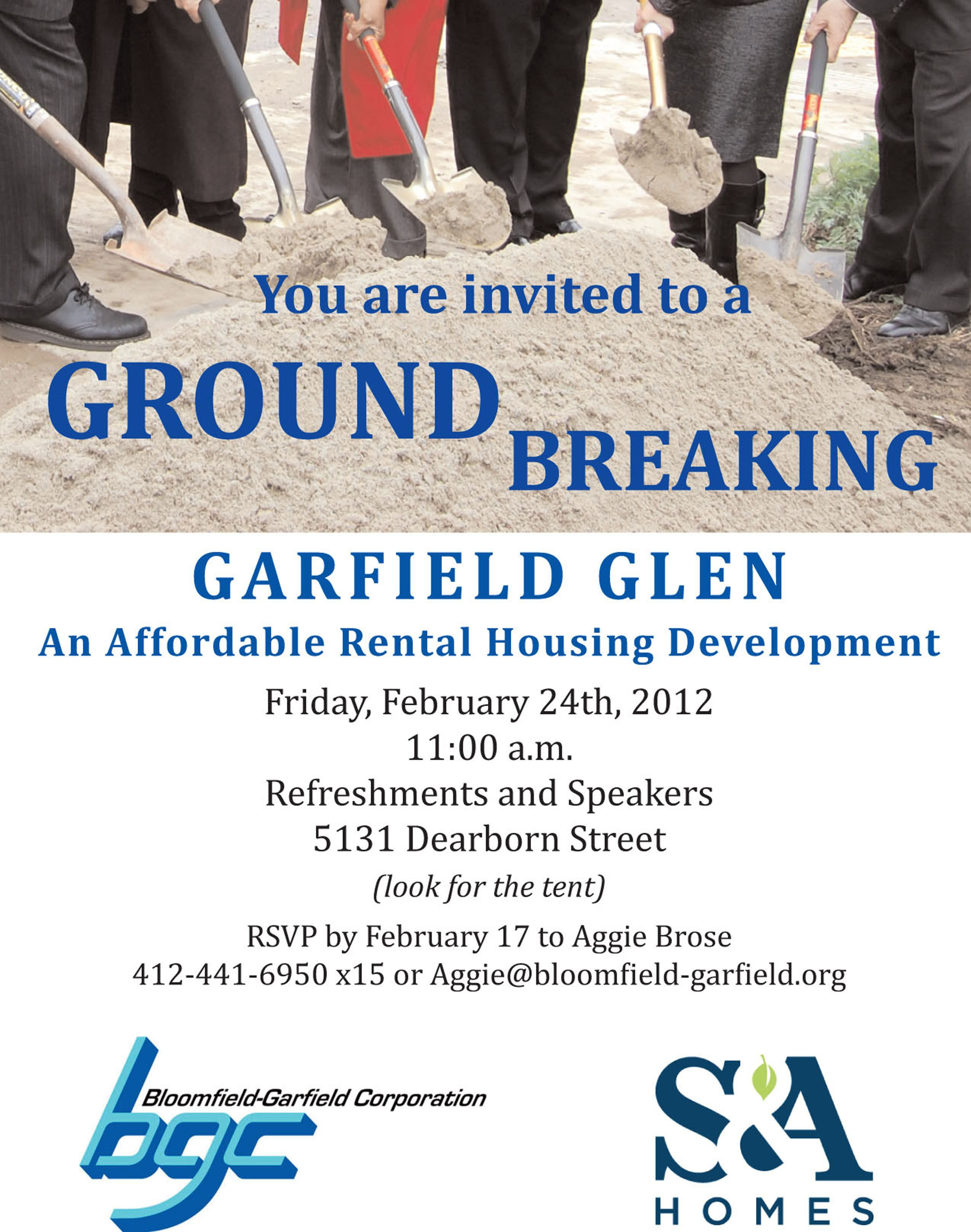 Garfield Glen Groundbreaking Bloomfield Corporation Templates inside proportions 2550 X 3236