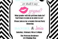 Gender Reveal Invite Wording Ba Gender Reveal Party Gender for sizing 1071 X 1500