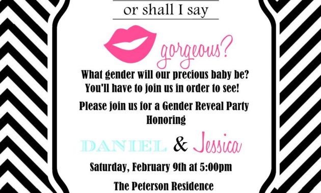 Gender Reveal Invite Wording Ba Gender Reveal Party Gender for sizing 1071 X 1500