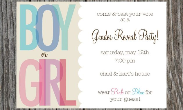 Gender Reveal Party Invitation Printable Printyourheartout regarding dimensions 1500 X 1125