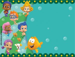 Get Free Printable Bubble Guppies Ba Shower Invitation Ideas throughout sizing 1578 X 1212