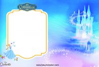 Get Free Printable Disney Cinderella Party Invitation Template with regard to proportions 1615 X 1052