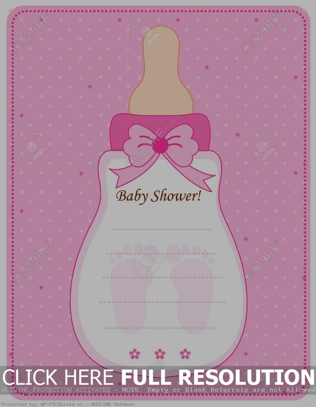 Girl Ba Shower Invitations Templates inside proportions 1011 X 1300