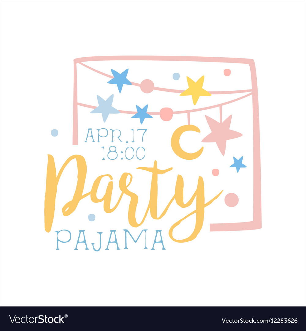 Girly Pajama Party Invitation Card Template With with sizing 1000 X 1080