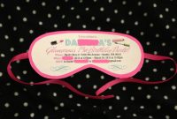 Glamour Party Sleep Mask Party Invitations My Little Boudoir regarding sizing 3010 X 1818