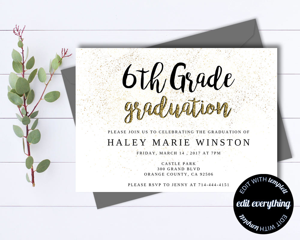 Gold Graduation Party Invitation Template Senior Graduation Etsy regarding dimensions 1000 X 800