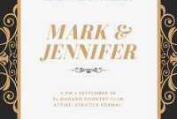 Gold Wedding Invitation Templates Party Invitation Card Gold in sizing 756 X 1060