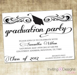 Graduate Invites Glamorous Grad Party Invites To Design Party inside measurements 1500 X 1471