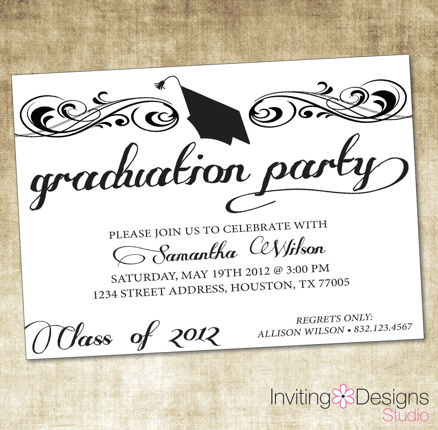 Graduate Invites Glamorous Grad Party Invites To Design Party within measurements 1500 X 1471