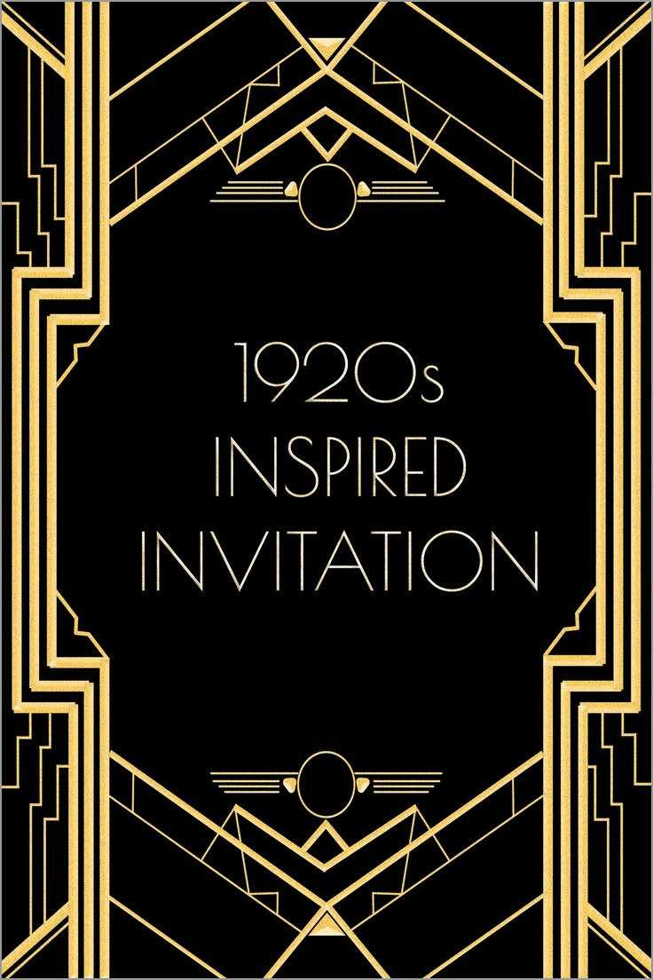 Great Gats Invitation Template Free Download Wonderfully Great regarding proportions 736 X 1104