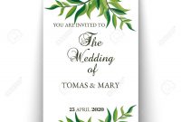 Greenery Wedding Invitation Template Printable Wedding Invites with regard to dimensions 1300 X 1300