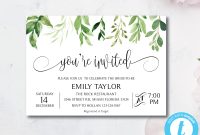 Greenery Youre Invited Invitation Template Special Event Etsy in sizing 3000 X 2400