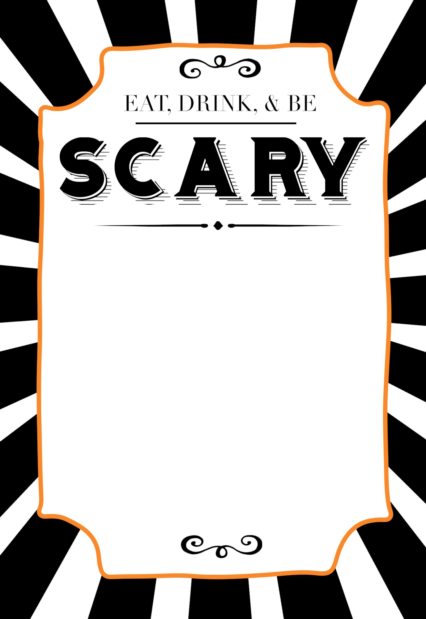 Halloween Invitations Free Printable Template Paper Trail Design intended for dimensions 1378 X 2000