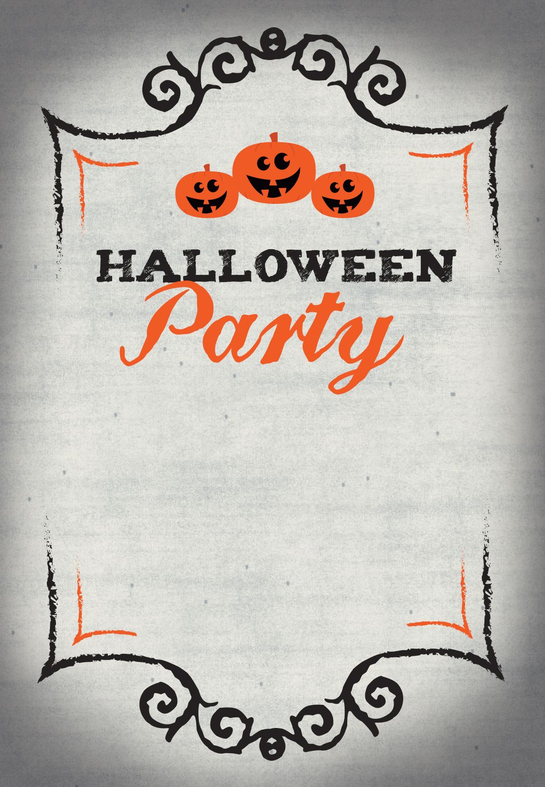 Halloween Party Free Printable Halloween Invitation Template for proportions 1080 X 1560