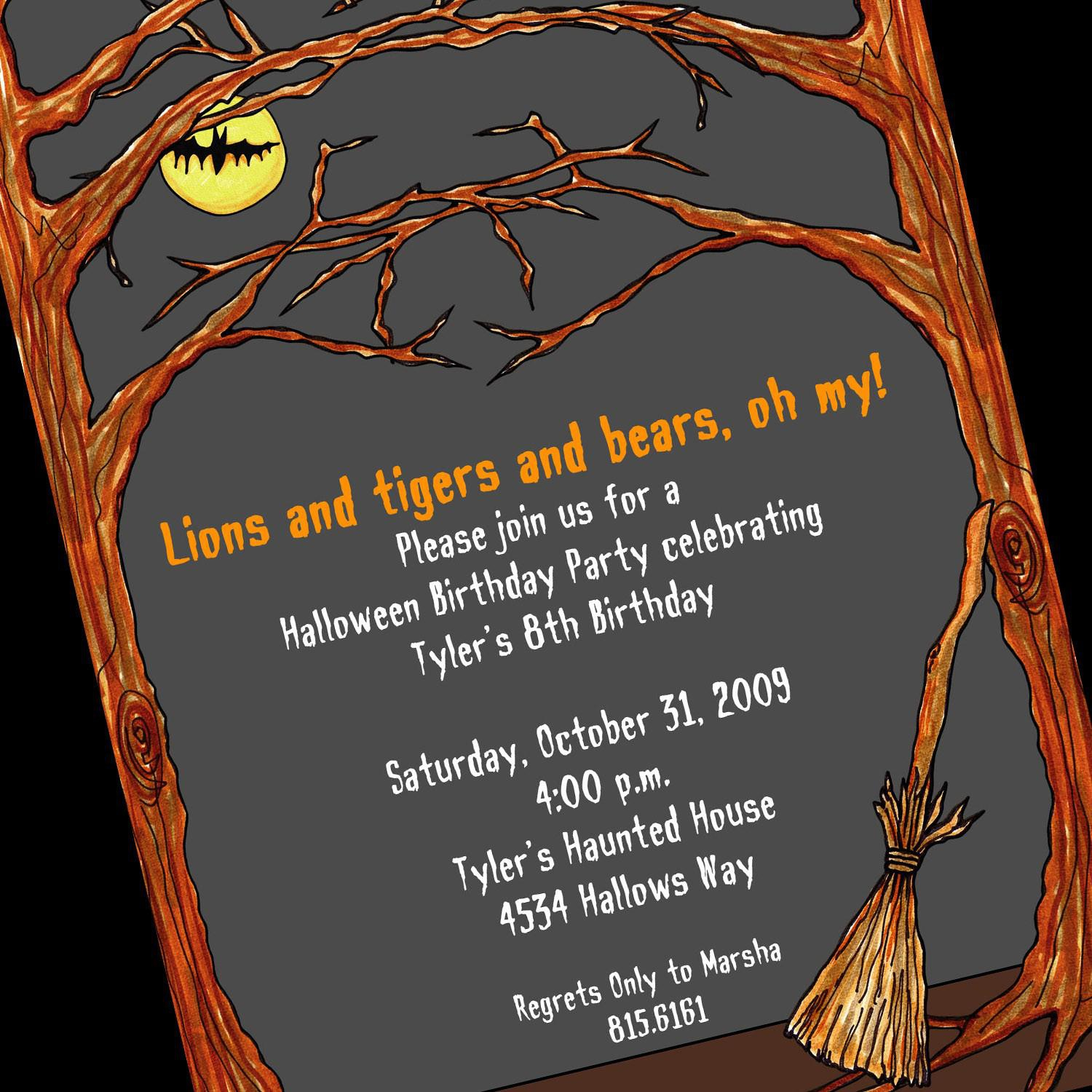 Halloween Party Invite Template