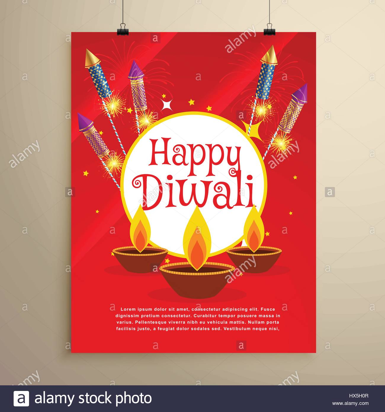 Happy Diwali Festival Greeting Card Invitation Template Design Stock regarding size 1300 X 1390