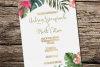 Hawaiian Wedding Invitations Fresh Hawaiian Wedding Invitations regarding proportions 927 X 927