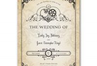 Heart Of Steampunk Invitation Wedding Invitations Wedding with dimensions 1500 X 1500