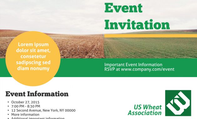 Heartland Company Event Invitation Template Free Personal throughout dimensions 2548 X 1798