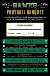 High School Football Banquet Invitations Football As Jackets for measurements 2048 X 3072