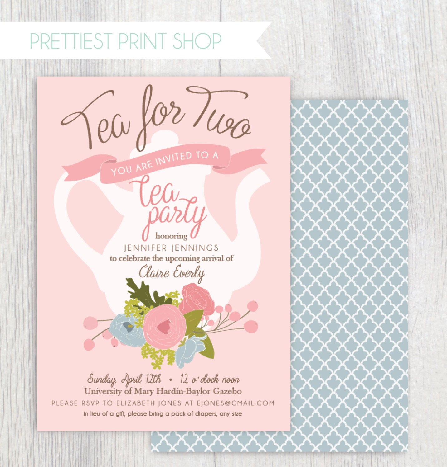 High Tea Ba Shower Invitation Templates Sansurabionetassociats with proportions 1433 X 1500