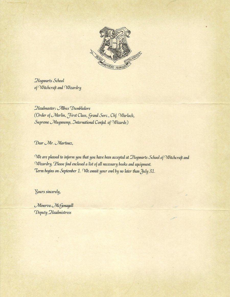 Hogwarts Acceptance Letter P1 Javi3108deviantart On with regard to measurements 900 X 1164