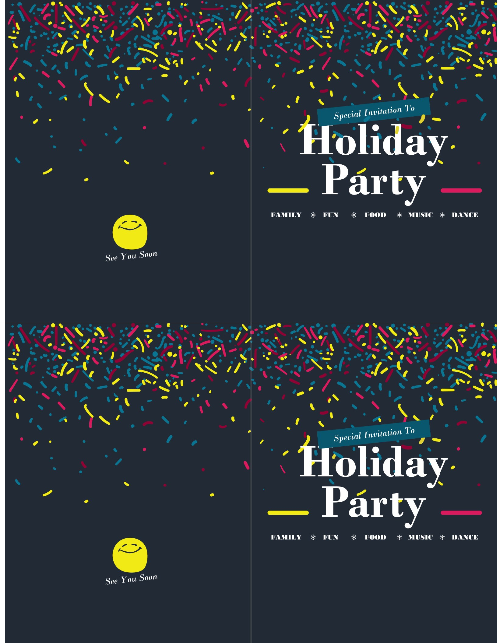 Holiday Party Invitation within sizing 1642 X 2112