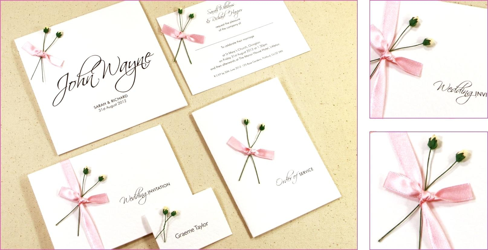 Homemade Wedding Invitations Kits Examples Simple Cards Uk in size 1614 X 827