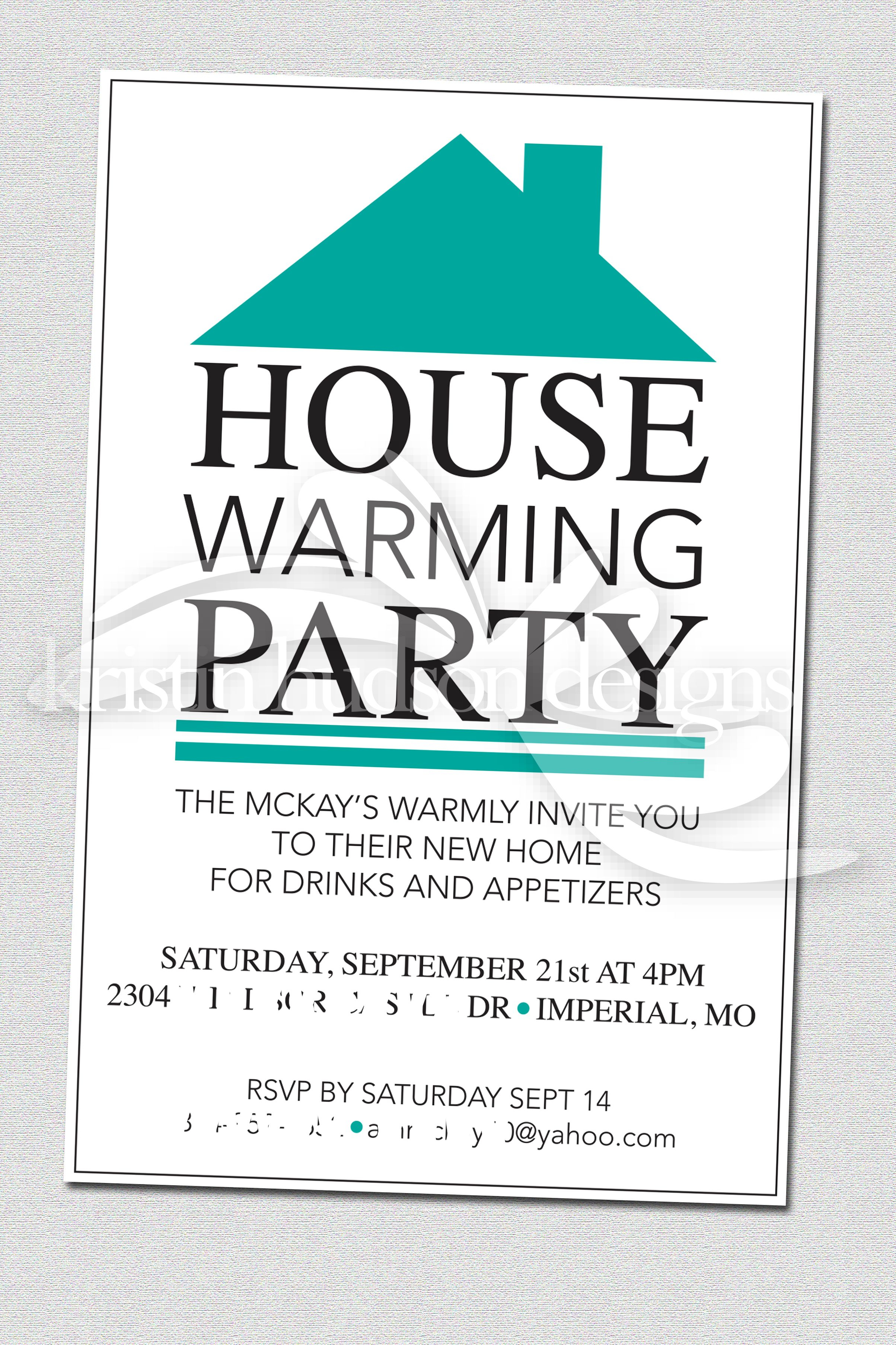 House Warming Party Invite Designs Kristin Hudson Invitations inside sizing 2407 X 3611