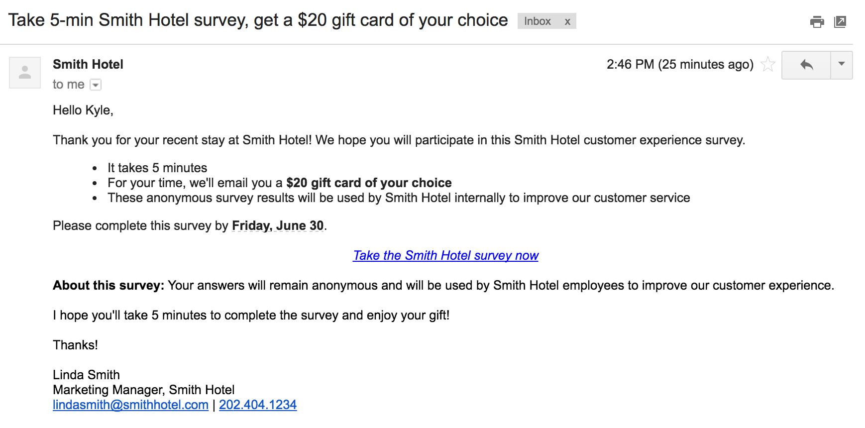 How To Compose A Great Survey Invitation Email Template Rybbon with dimensions 1738 X 860