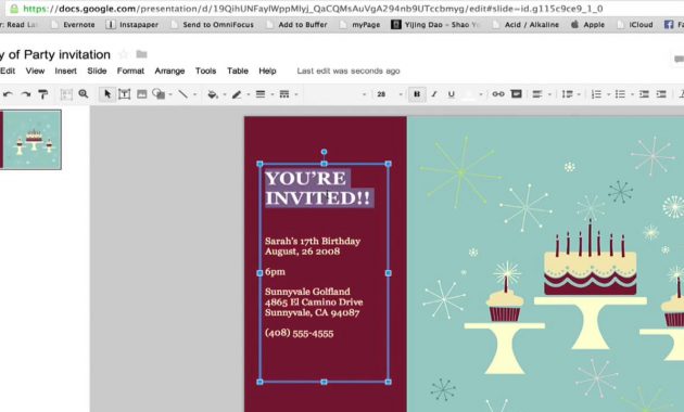 How To Create A Party Invitation In Google Documents Google regarding dimensions 1280 X 720